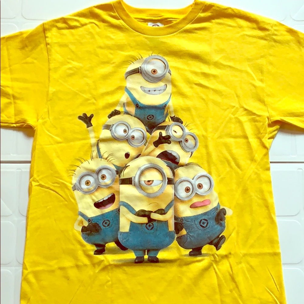 Minions Short Sleeve Tee T-shirt Youth L NWOT Delta Pro Weight Kids